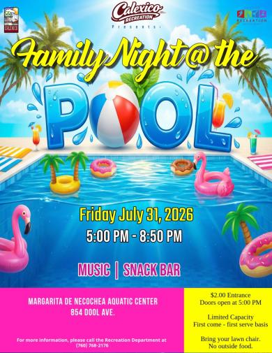 Family Night at the pool