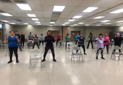 Senior Aerobics class picture