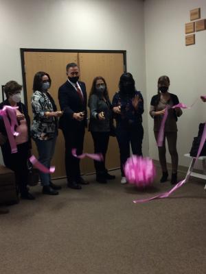 Art Exhibit Ribbon Cutting Picture